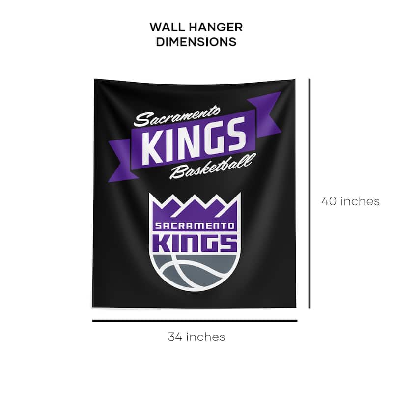 NBA Premium Sac Kings Printed Wall Hanging - 34"x40"