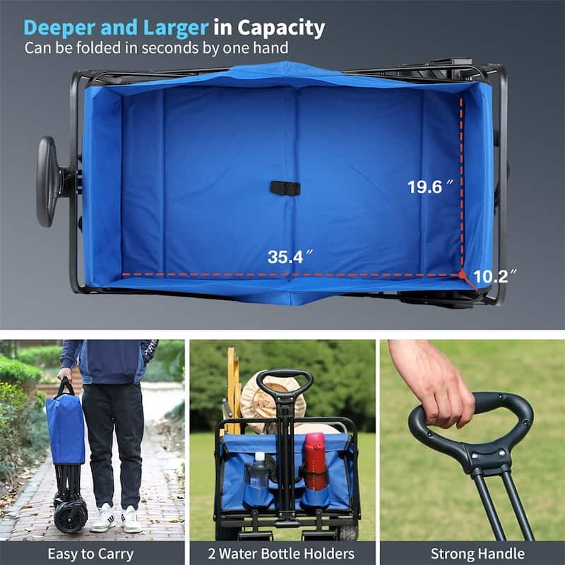Folding Campers Big Large Capacity Folding Cart Wagon Cart