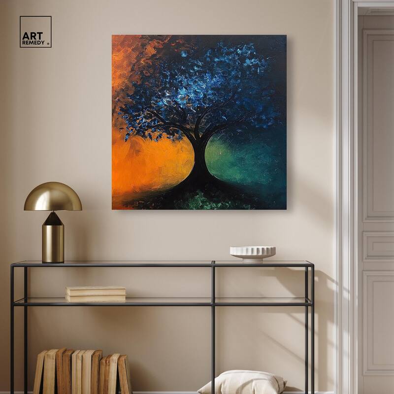 Tree of Opposites II Canvas by Art Remedy, Gallery Wrapped