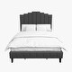 preview thumbnail 17 of 55, Tufted Upholstered Platform Bed with Sturdy Center Legs and Elegant Headboard for Bedroom by HULALA HOME