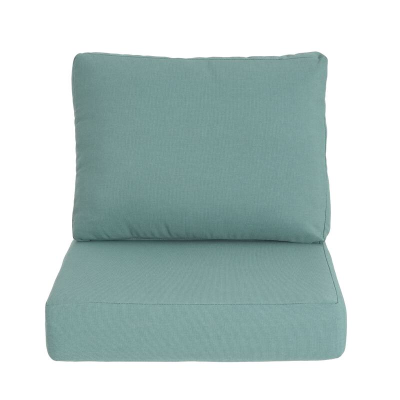 Christopher Knight Home - Noah Plush Comfort Outdoor Club Chair Cushion Set with Seat and Back Support