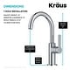preview thumbnail 77 of 124, Kraus Oletto Single Handle 1-Hole Kitchen Bar Faucet