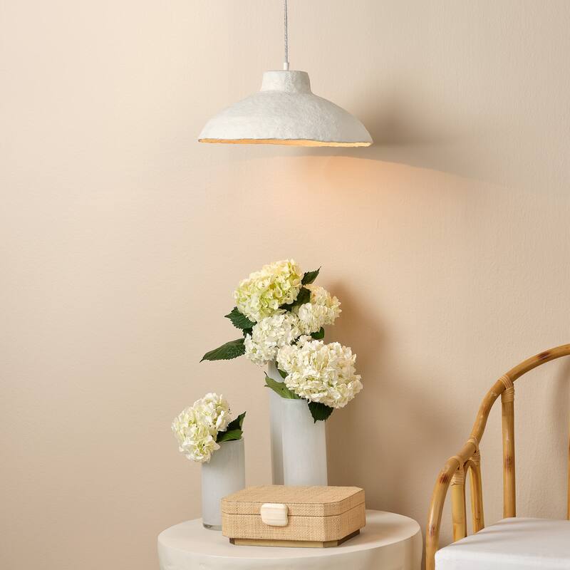 Alden Decor Camden Paper Mache 1-Light Pendant