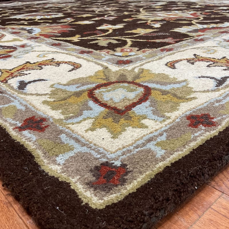 HERAT ORIENTAL Handmade 8' x 10' Geometric Tabriz Wool Rug - 8' x 10'