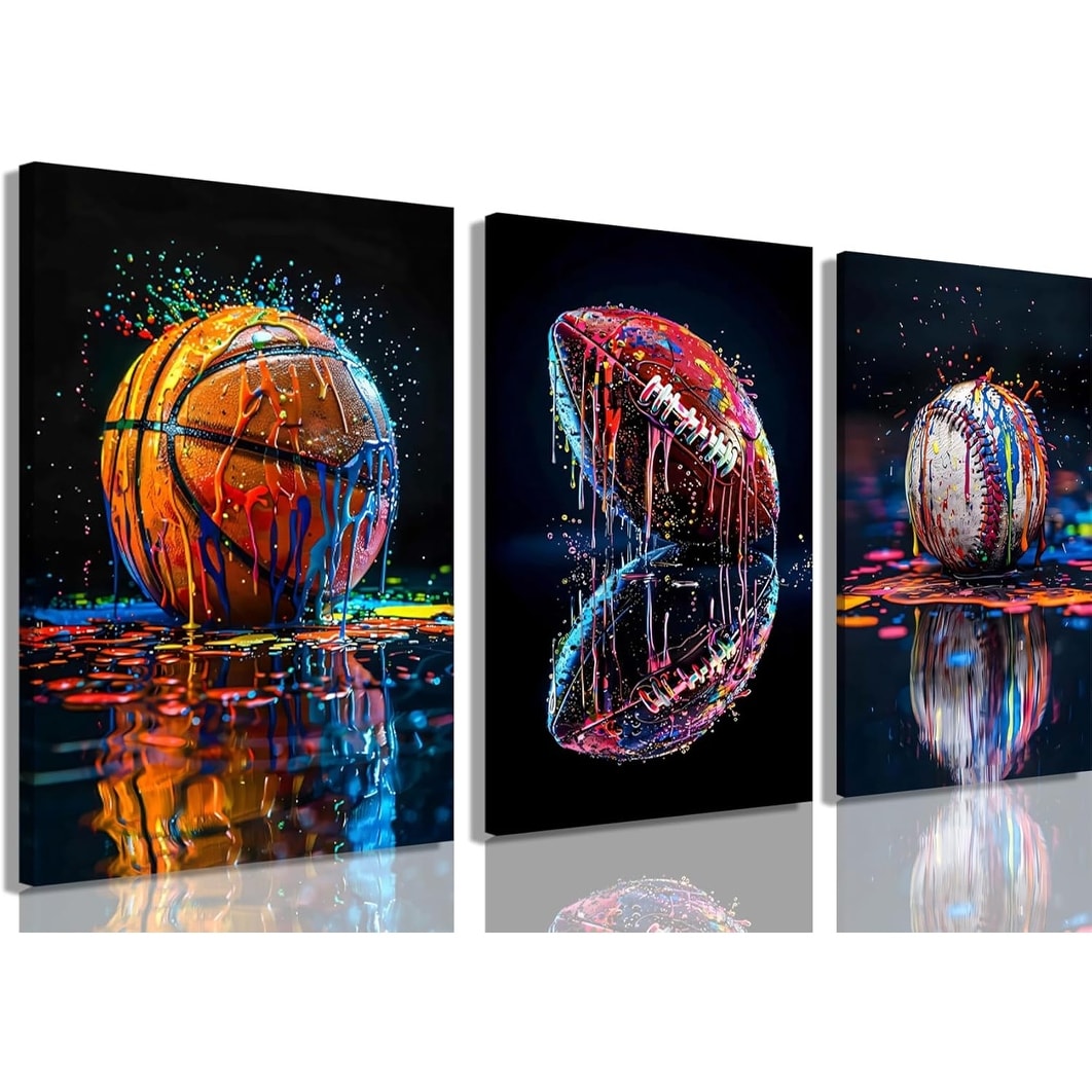 Sports Wall Art Set of 3