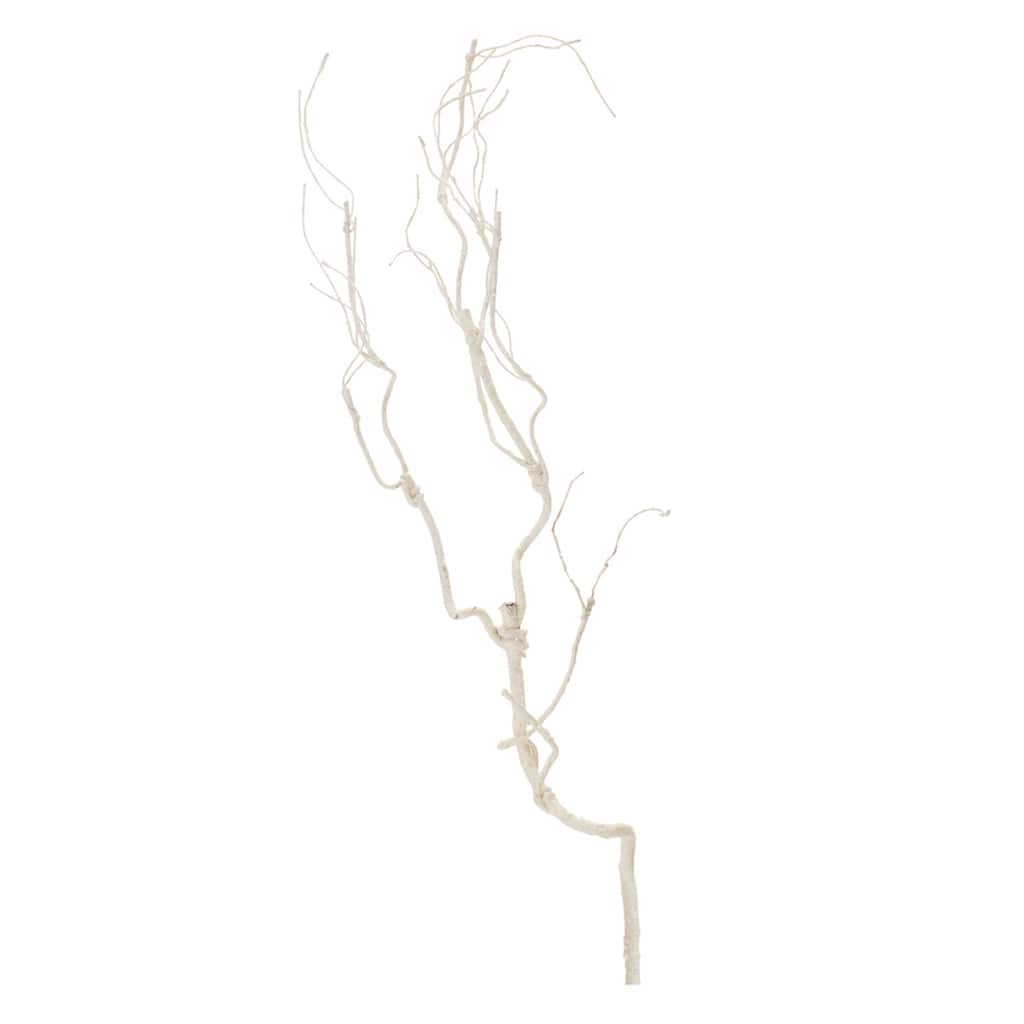 Glittered White Twig Branch (Set of 6) - N/A