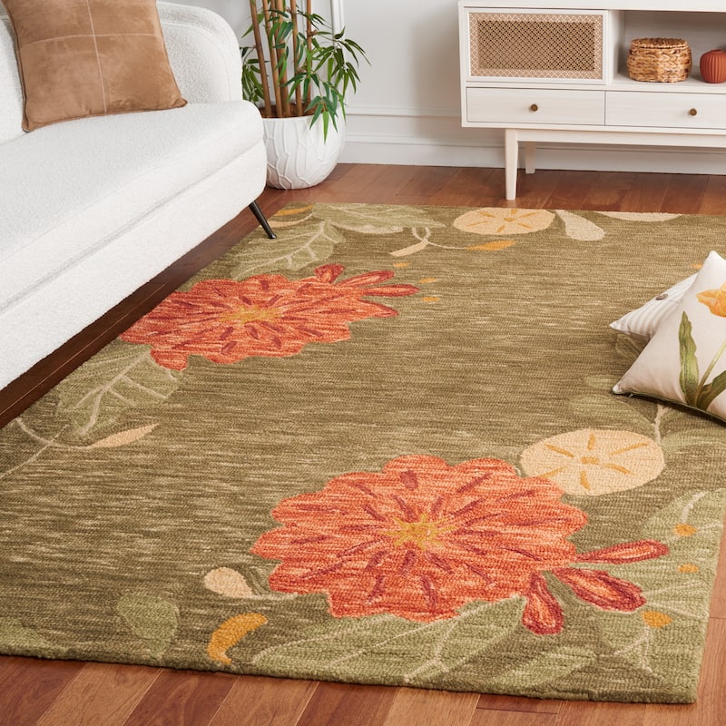Martha Stewart by SAFAVIEH Picture Block Floral Rug