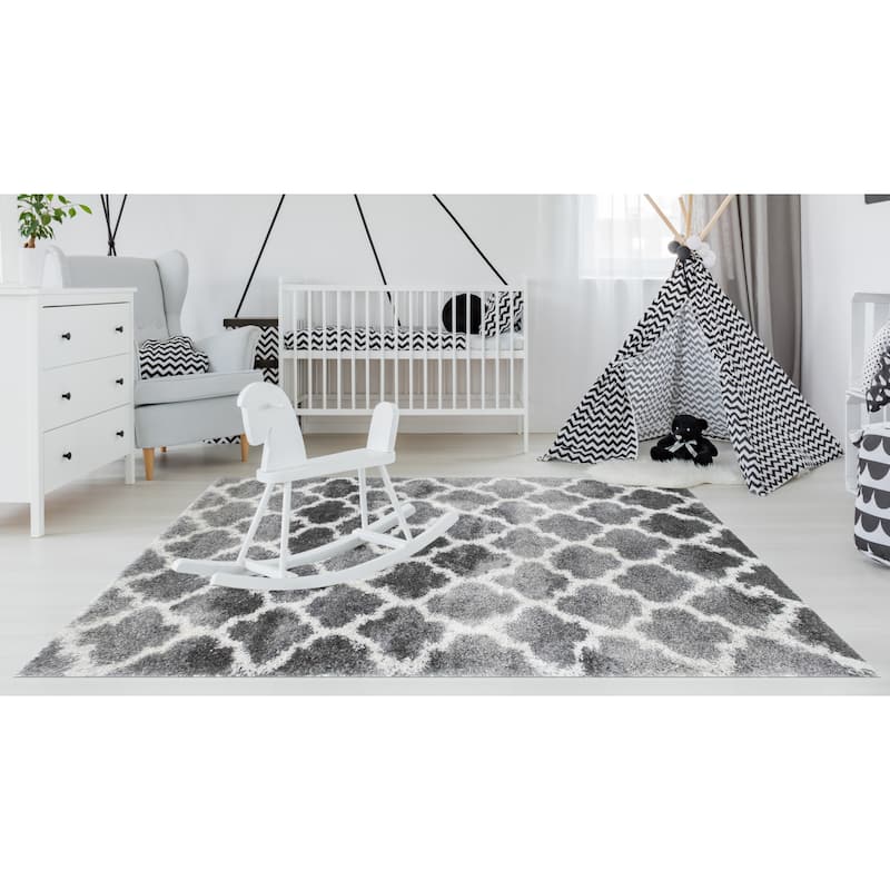 Noori Rug Lux Ava Trellis 2-Inch Shag Rug