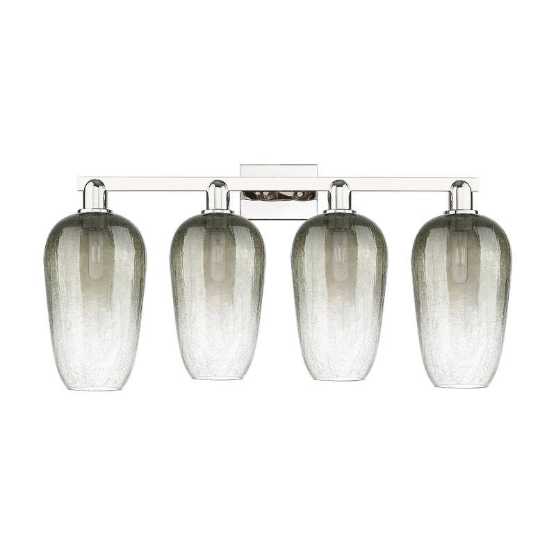 Innovations Lighting 716-4I-16-48 Brookhaven Flute Linear Brookhaven - Polished Nickel / Slate