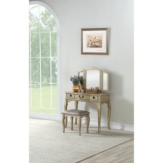 Champagne vanity set sale