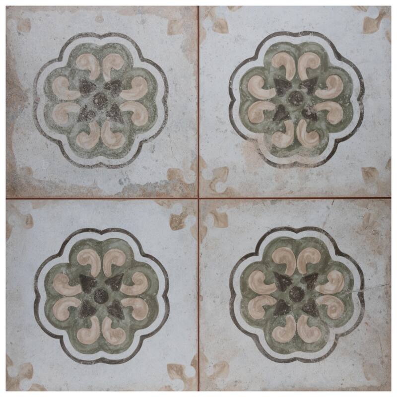 Merola Tile Kings Porto Flavia 17-5/8" x 17-5/8" Ceramic Floor and Wall Tile