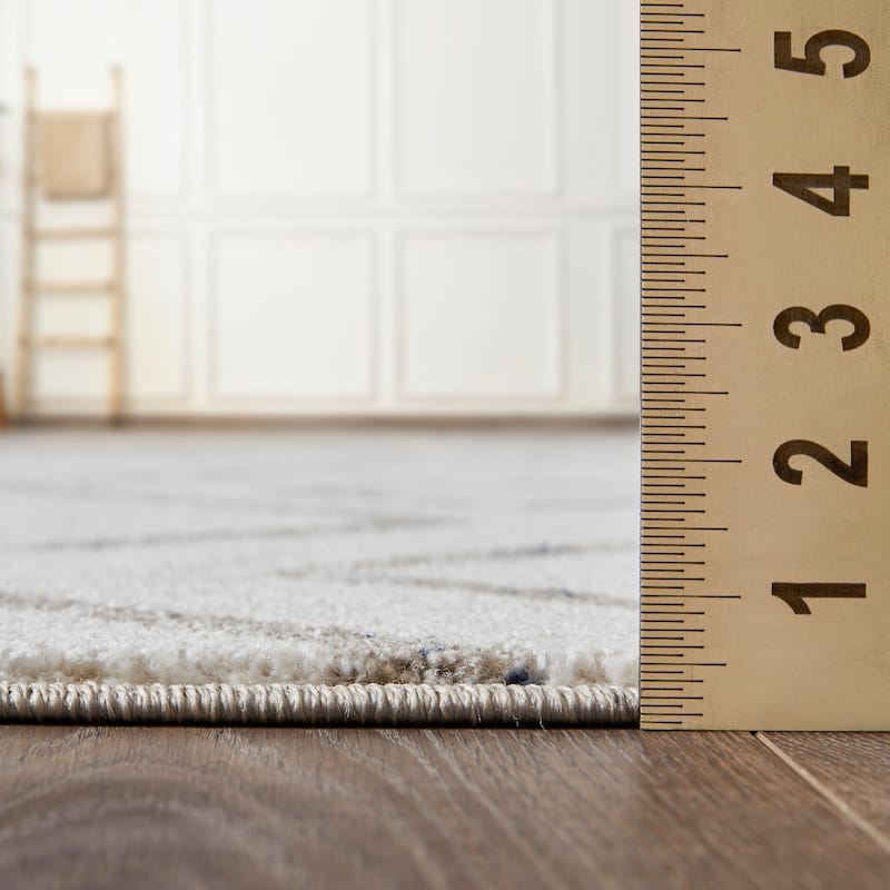 Loomaknoti Taytum Rocey White Area Rug