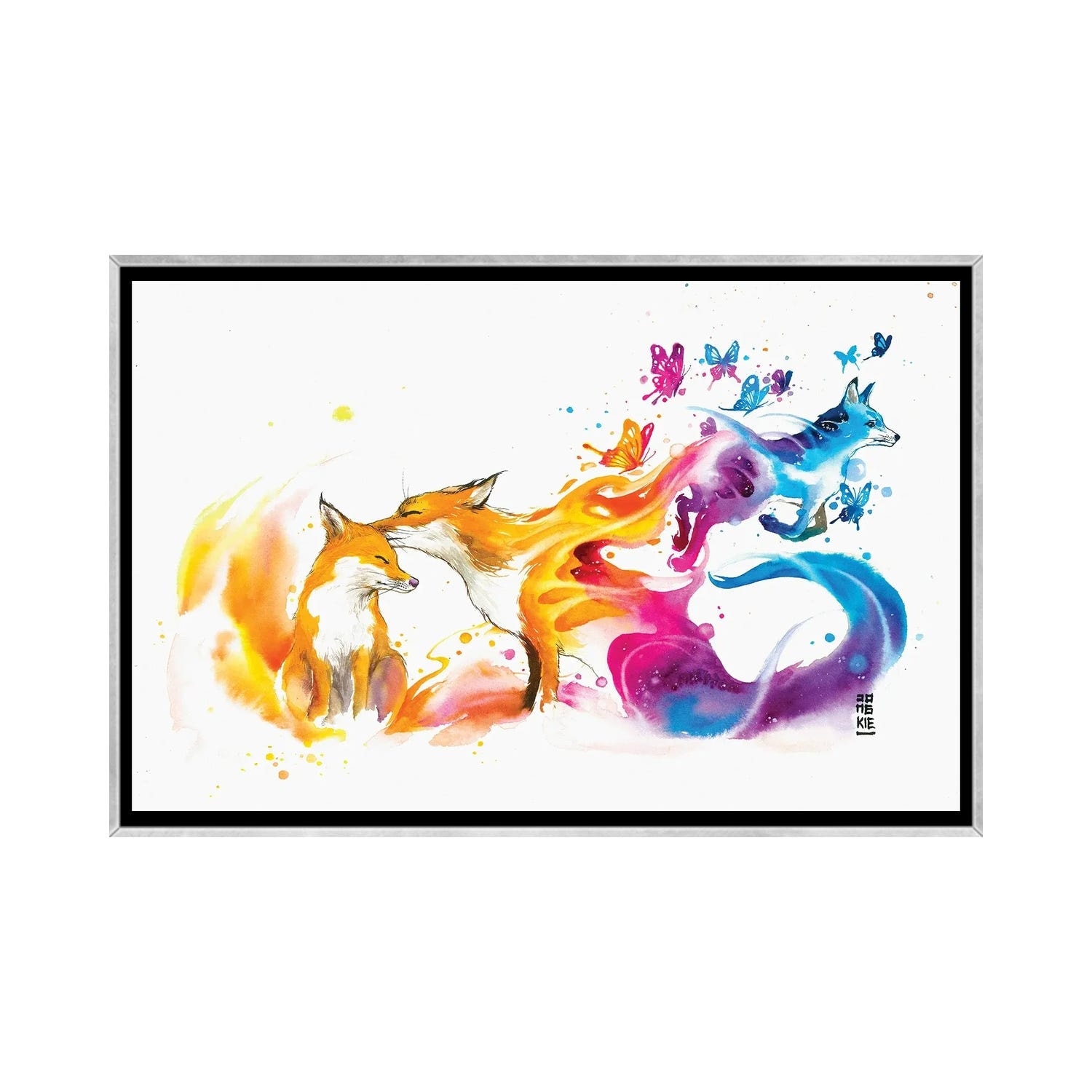 iCanvas "The Last Kiss" by Jongkie Framed