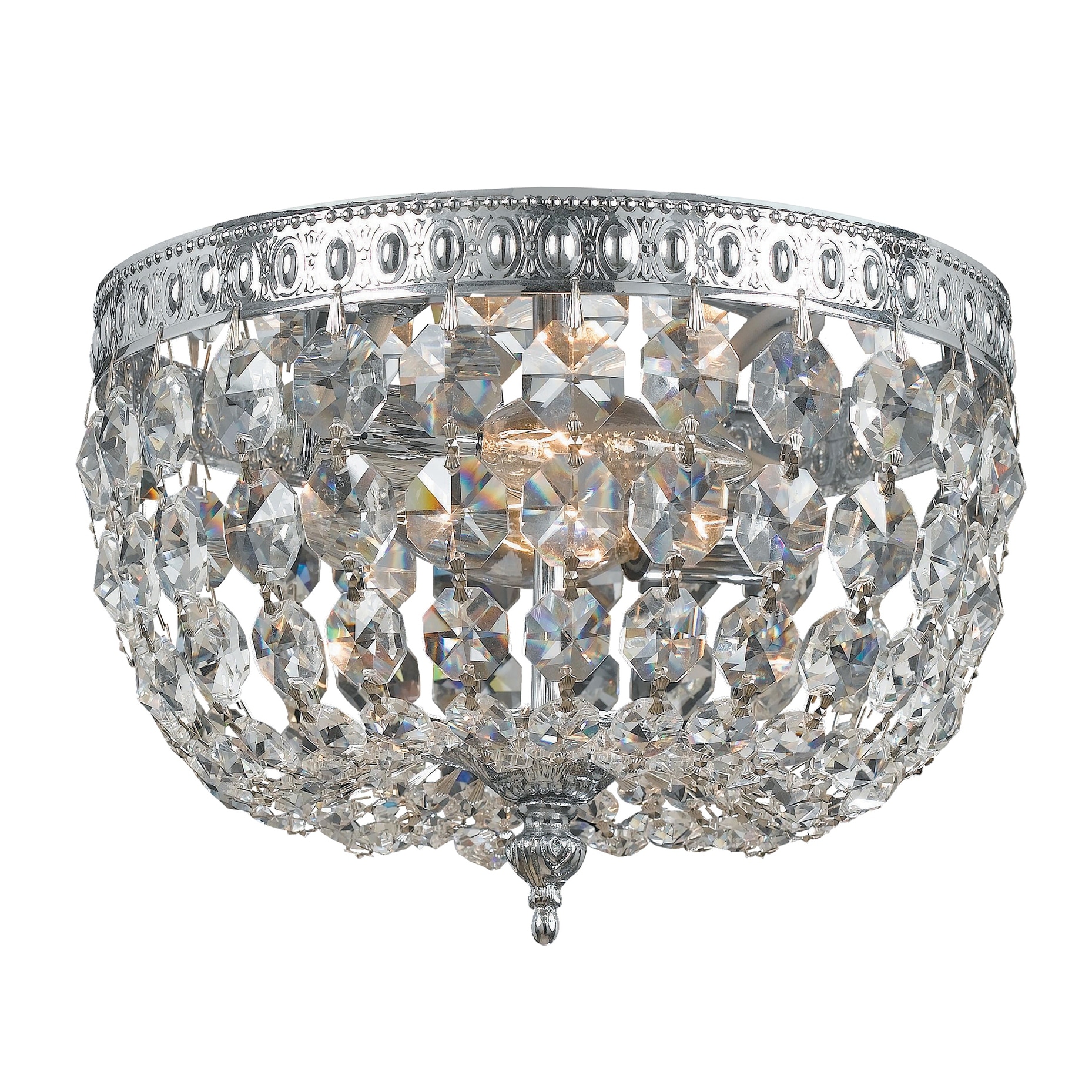 Crystorama 2 Light Spectra Chrome Ceiling Mount II - 10'' W x 7'' H
