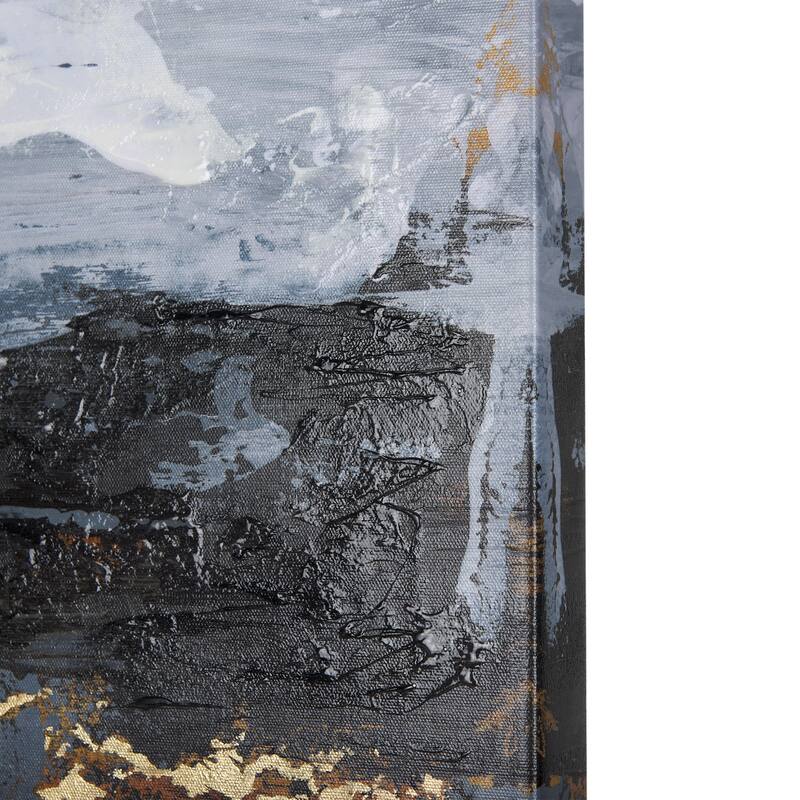 Silver And Gold Inspiration II (30 x 40) Canvas Art Print