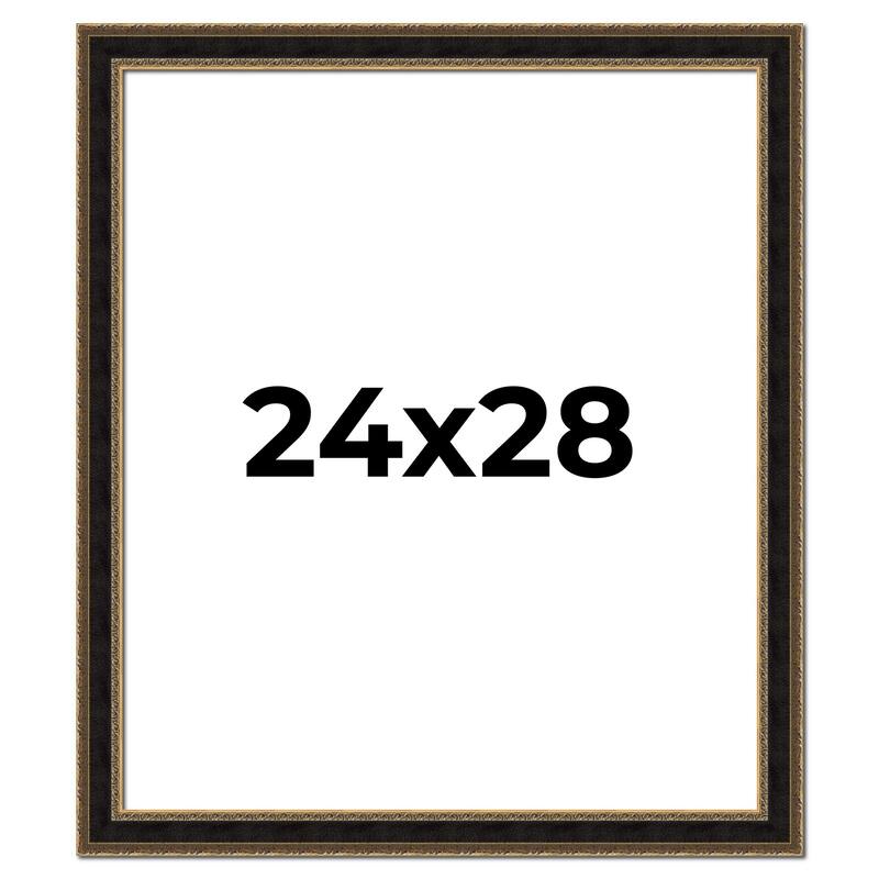 24x28 Frame Gold Antique Vintage Sold Wood Picture Frame | 1.75 Inch