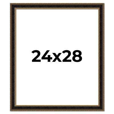 24x28 Frame Gold Antique Vintage Sold Wood Picture Frame | 1.75 Inch
