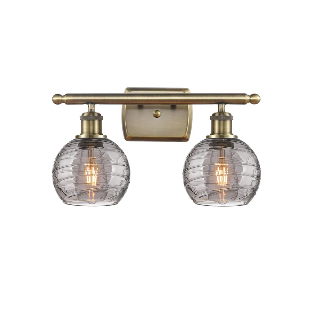 Innovations Lighting 516-2W-10-16 Athens Deco Swirl Vanity Athens Deco