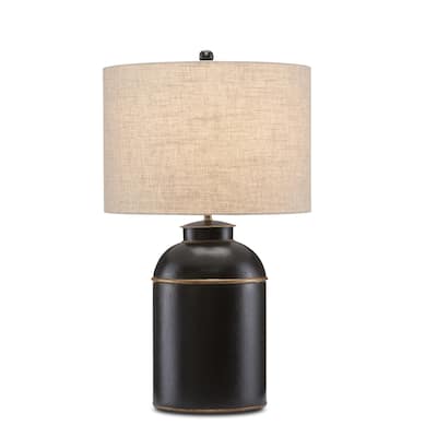 Currey & Company London Black Table Lamp - 27.5"h x 16"dia