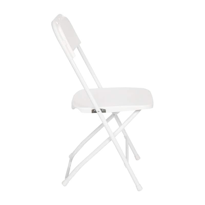 Big and Tall Commercial Folding Chair - Extra Wide 650LB. Capacity - Durable Plastic - 4-Pack