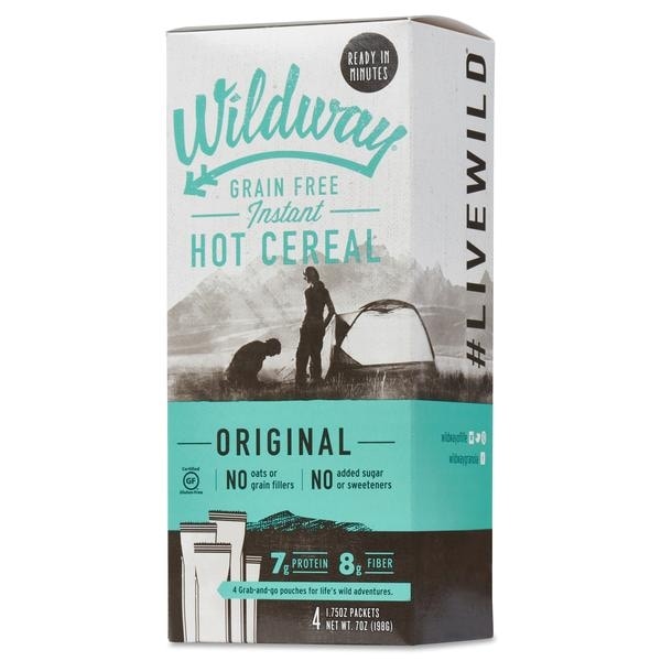 Wildway Hot Cereal - Grain Free - Case of 4 - 7 oz.