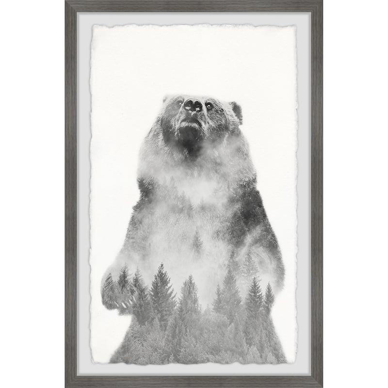 'Mountain Bear' Framed Painting Print