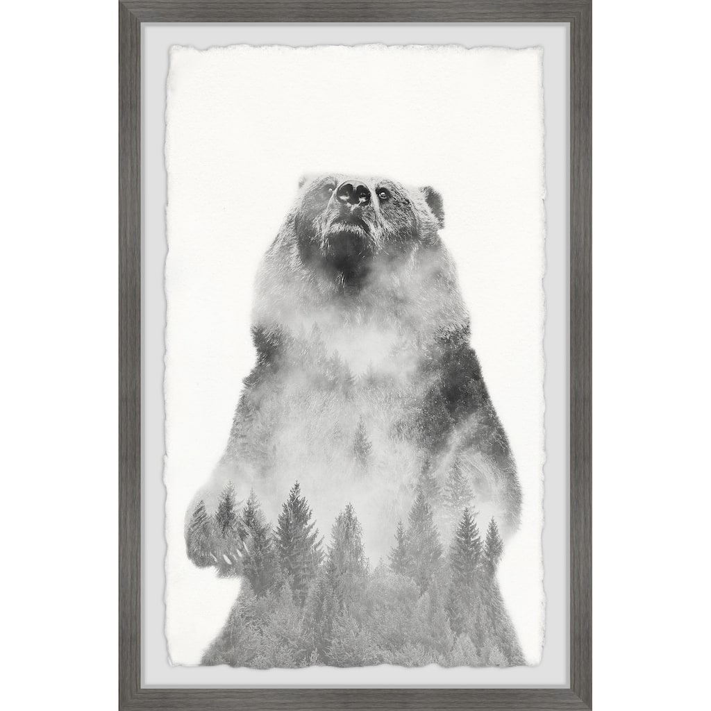 'Mountain Bear' Framed Painting Print