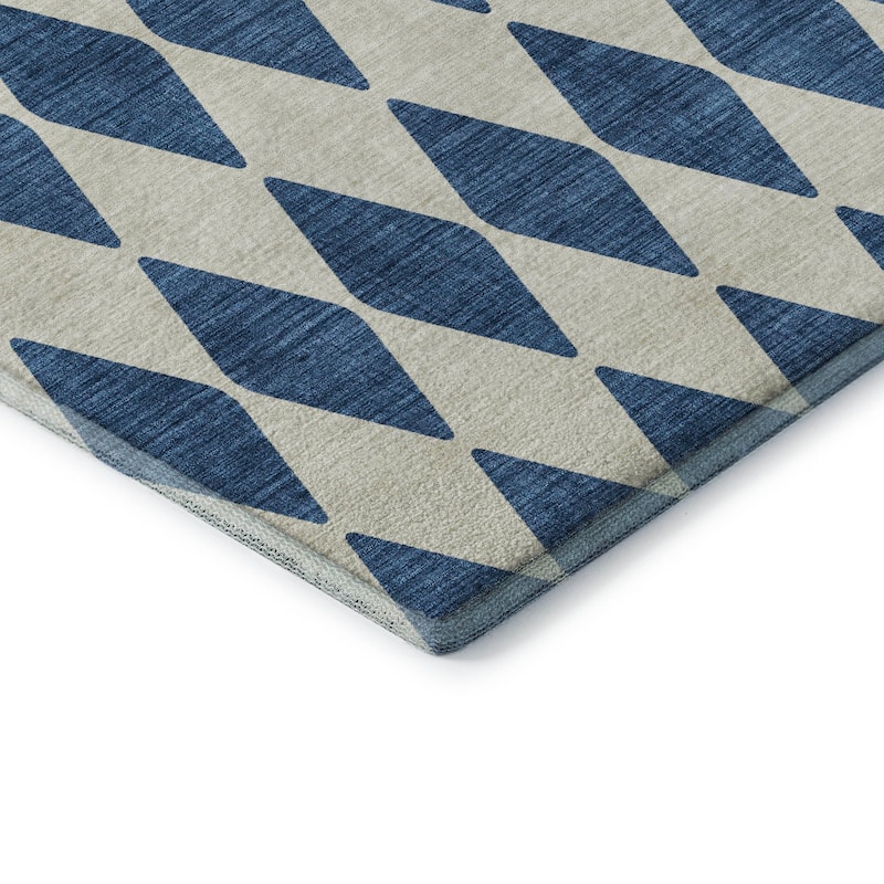 Premium Washable Super Soft Modern Diamond Mayfield Rug