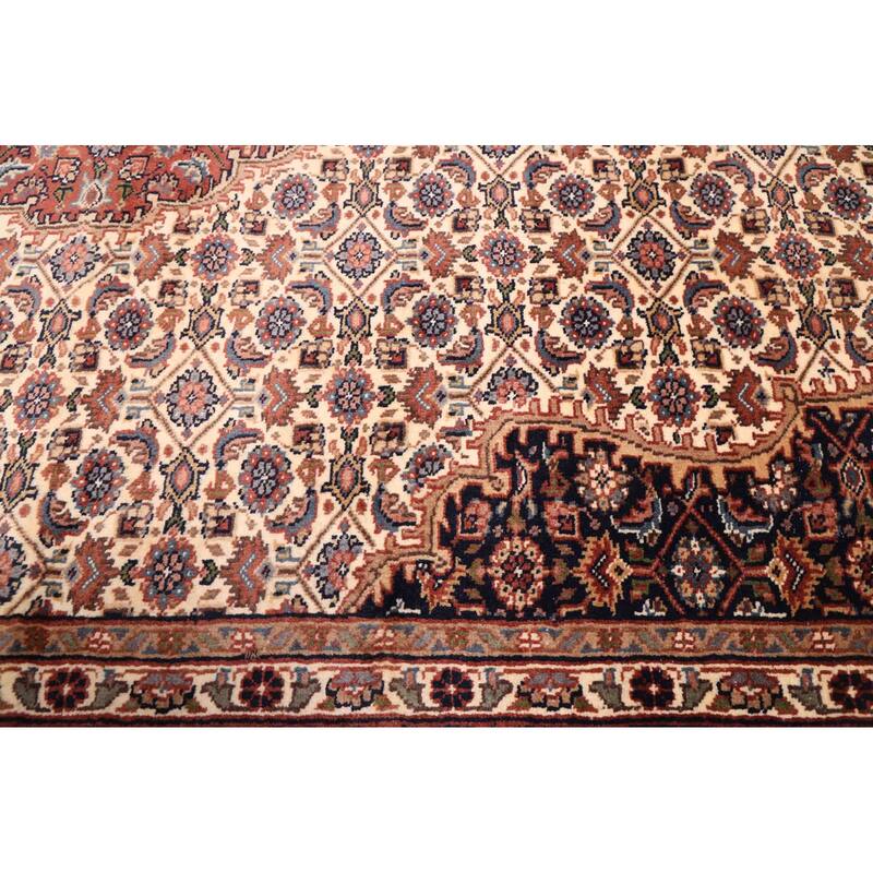 ECARPETGALLERY Hand-knotted Royal Mahal Cream Wool Rug - 5'6 x 7'5