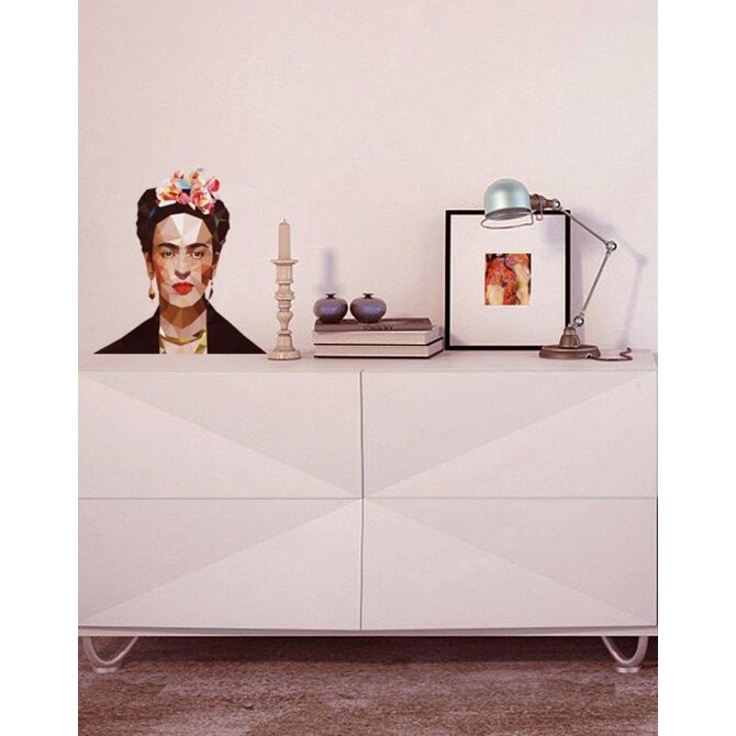 Frida Kahlo Polygonal Wall Decal-image