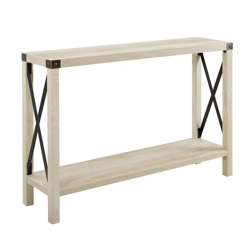 Middlebrook Kujawa 46-inch Wide X-frame Farmhouse Entry Table