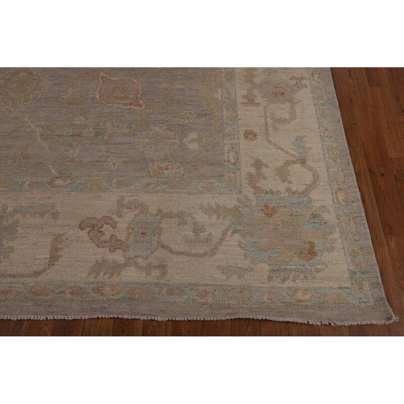 Oushak Vegetable Dye Area Rug Handmade Wool Carpet - 8'3"x 10'2"