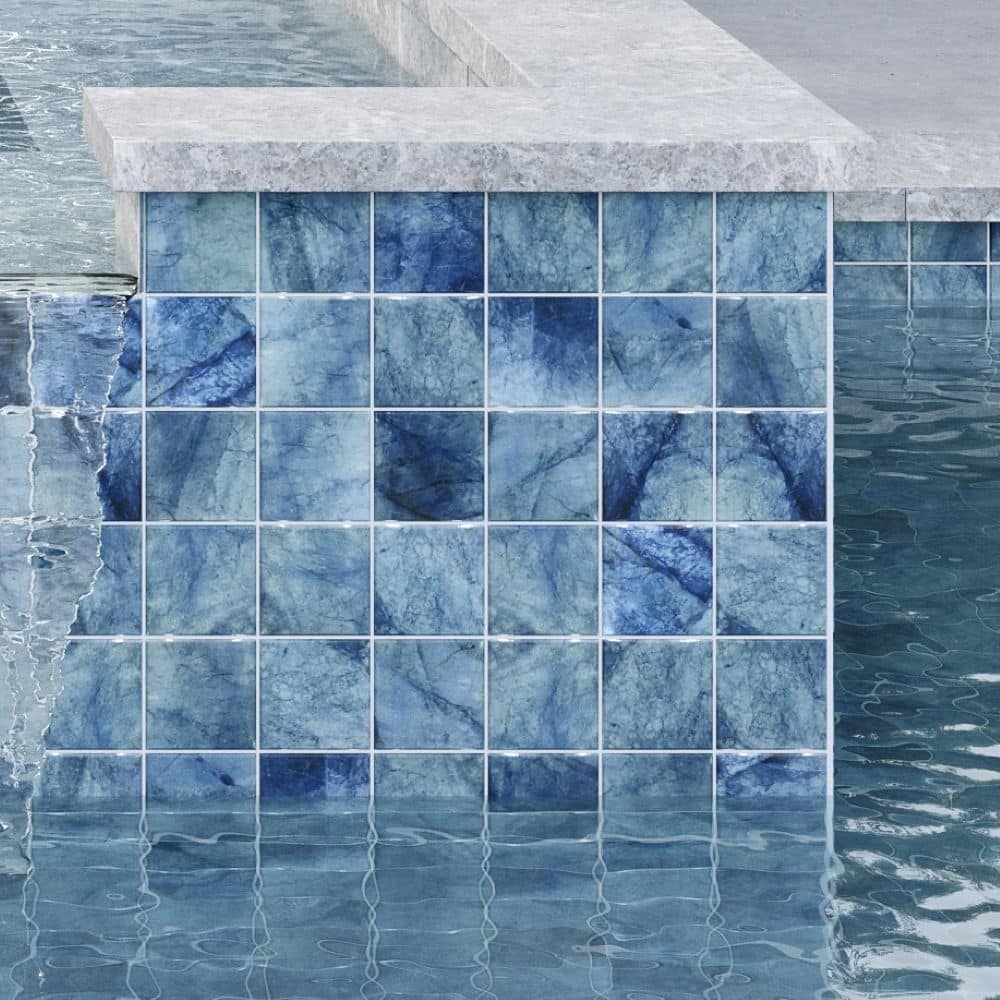 Seascape 6 in. x 6 in. Glazed Porcelain Wall Tile