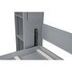 preview thumbnail 17 of 16, Queen Size Wall Bed with Storage Cabinets and Built-in Lighting Foldable Space Saving Murphy Bed