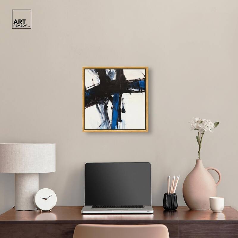 Blue Streak I Canvas by Art Remedy