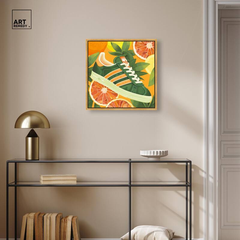 Citrus Sneaker Canvas by Art Remedy