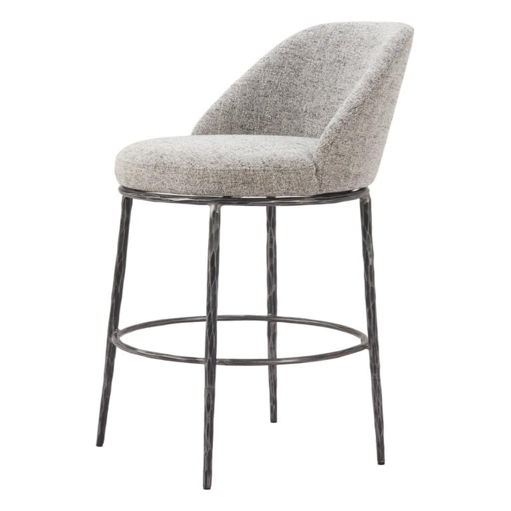 32 Inch Swivel Bar Chair with Footrest and Full Back - 21.9” x 19.1” x 42.5”