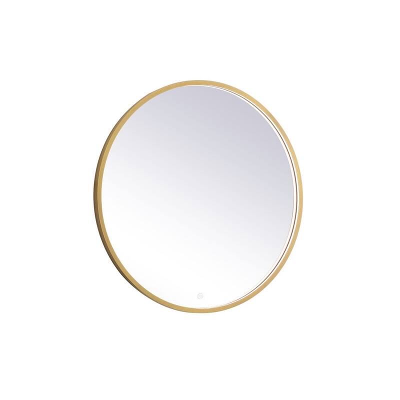 Elegant Lighting MRE6032 Pier 32" Diameter Modern Circular Aluminum - Brass