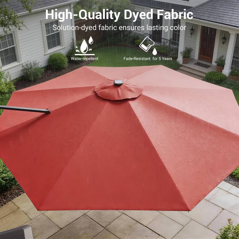 Sonkuki Outdoor 10FT LED Patio umbrella for Garden