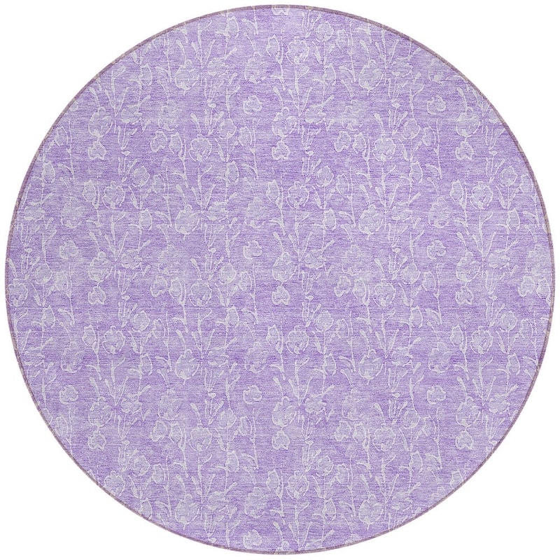 HomeRoots Floral Transitional Rectangle Outdoor Rug
