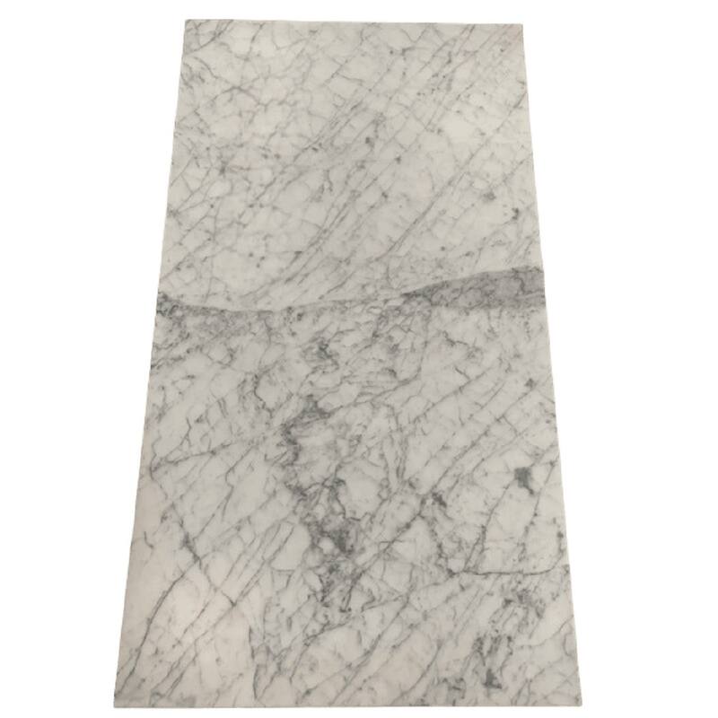 BETACH Genuine Marble Block Coffee Table - Carrara Marble