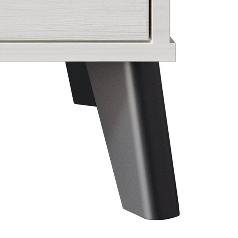 CraftPorch Chic and Vintage Wooden Nightstand with 2 drawers
