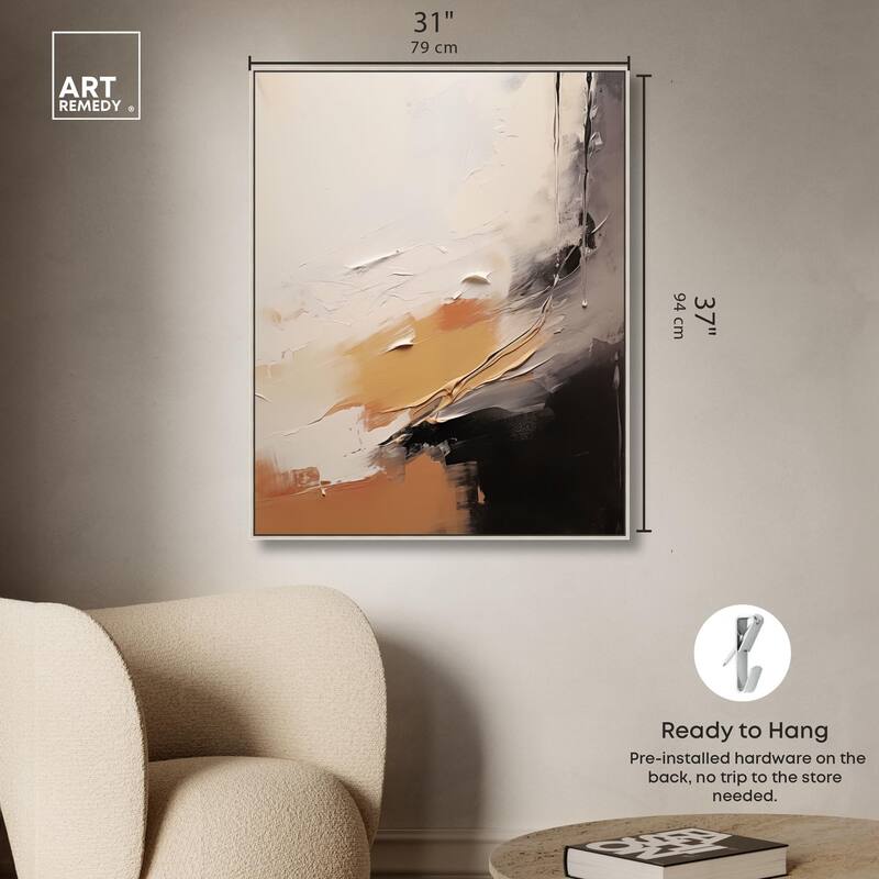 Baked Clay I Canvas by Art Remedy