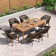 Option Updated Brown (6 people, rectangular)