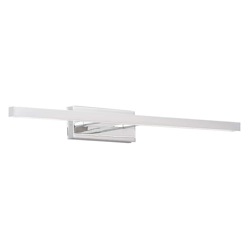 Parallax LED 3-CCT Up or Down Bathroom Vanity or Wall Light - Chrome 3500K - 24 inches