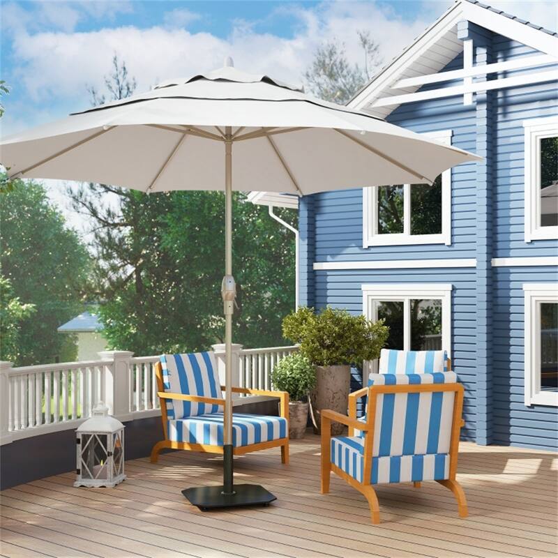 Heavy Duty Metal Umbrella Base for Outdoor Patio Garden Deck Poolside Fits Up to 8.2 Foot Umbrellas Black