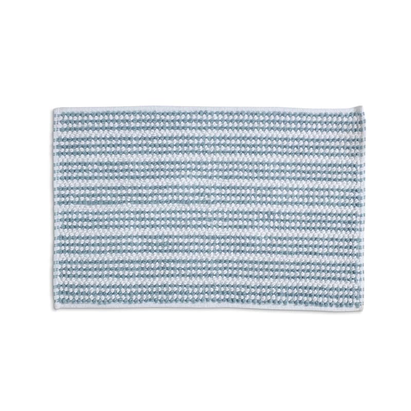 Martex Restore Contrast Stripe 100% Cotton Bath Rug - 20 x 30 - Mineral