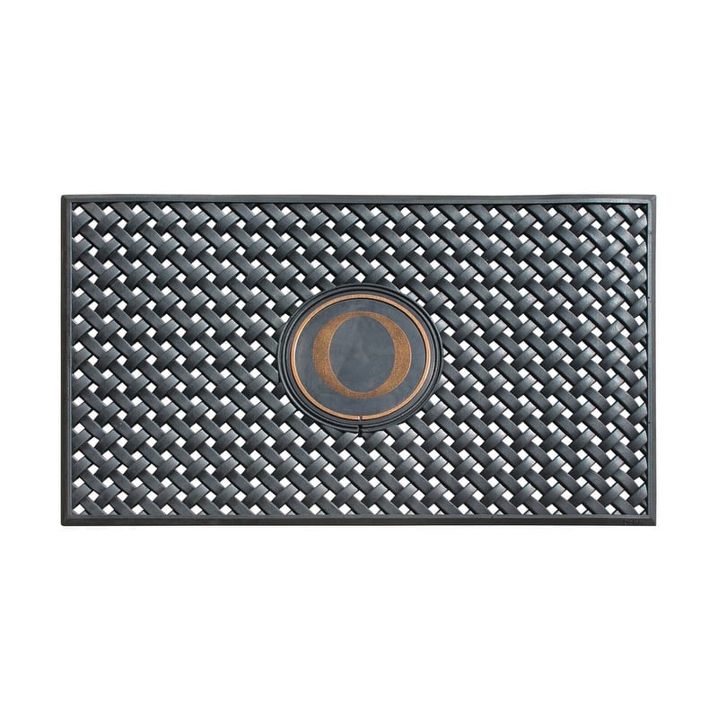 A1HC 100% Pure Rubber Monogrammed Front Door Mat 24" x39" Indoor Outdoor Doormat