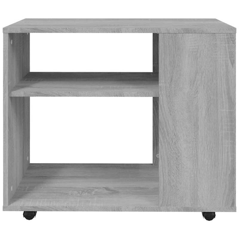 vidaXL Side Table Accent Sofa End Coffee Table with Wheels Engineered Wood