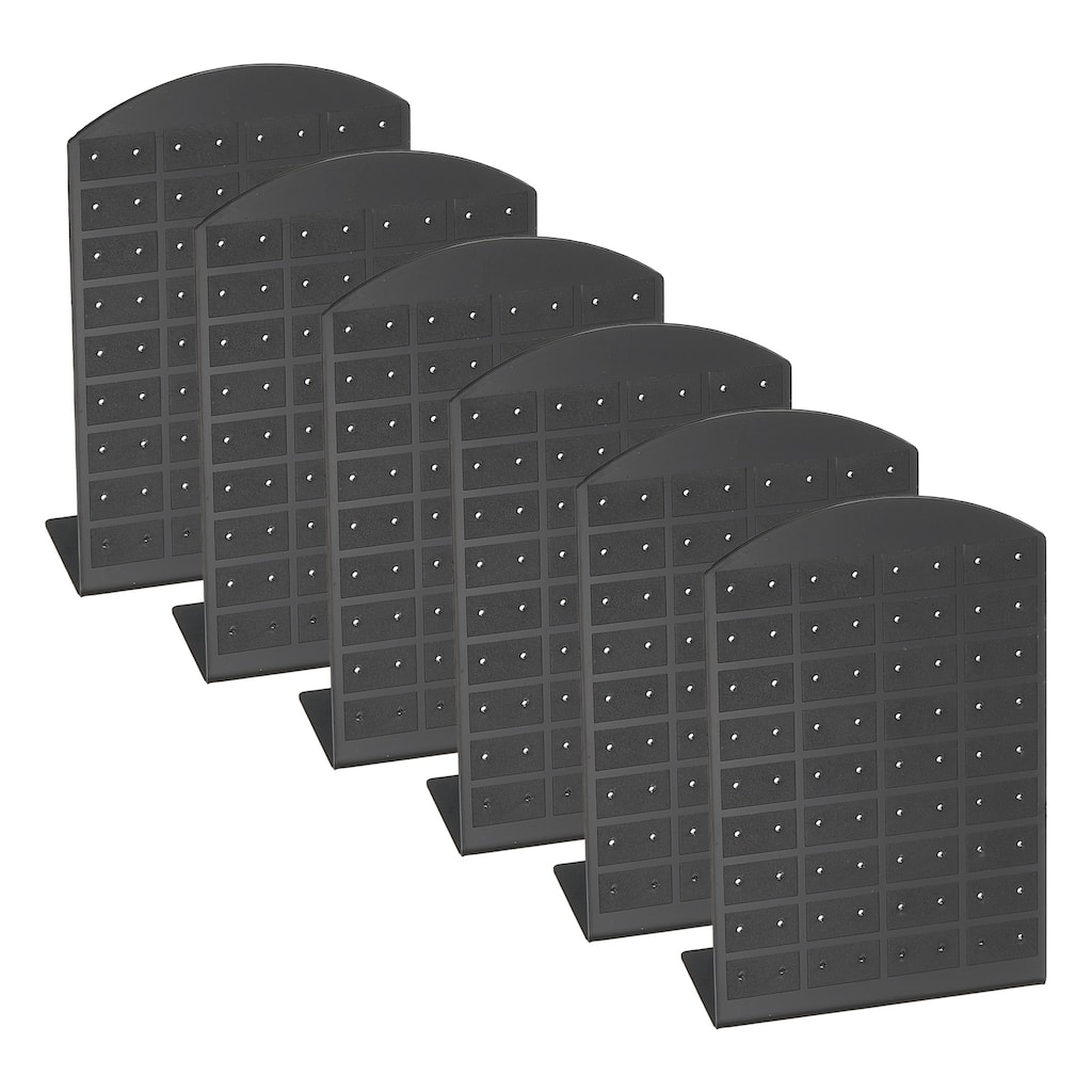 6pcs Earring Display Stand,Acrylic Earring Holder 72 Hole L Rack Large